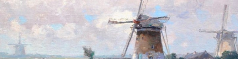 Windmolen schilderij