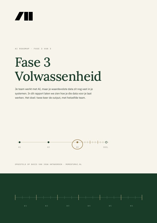 Fase 3: Volwassenheid